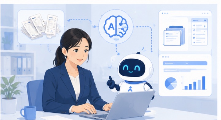 導入後:AIアシスタントが資料を整理し、スタッフは確認に集中